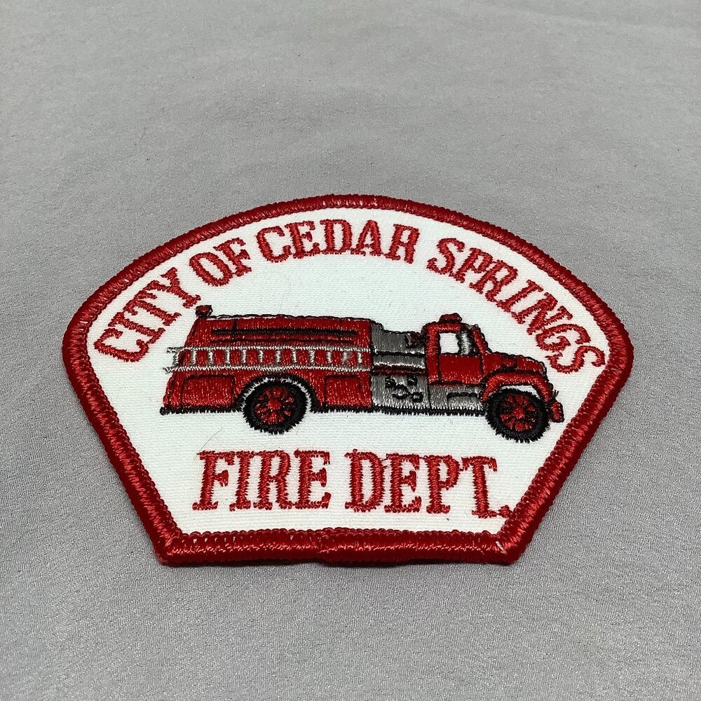 CITY OF CEDAR SPRINGS FIRE DEPT PATCH NEW OLD STOCK